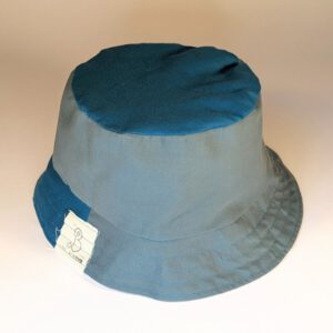 Wendbarer bucket hat petrolgrün-gemustert